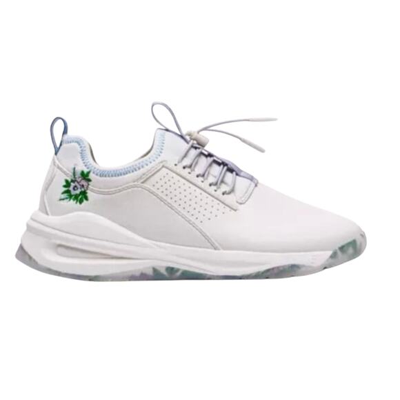 Clove Classic White Women’s Nursing Shoes with Floral Embroidery Size 6.5 - Picture 2 of 13